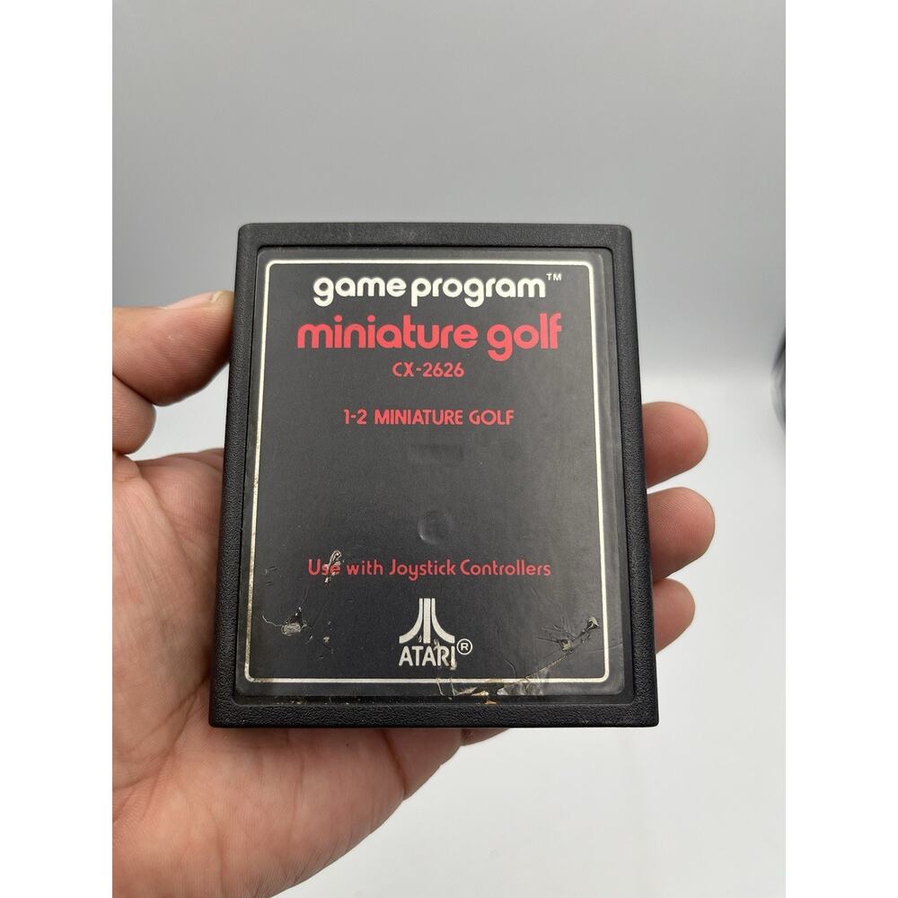 Miniature Golf CX-2626 Red Text ATARI 2600 Game Cartridge